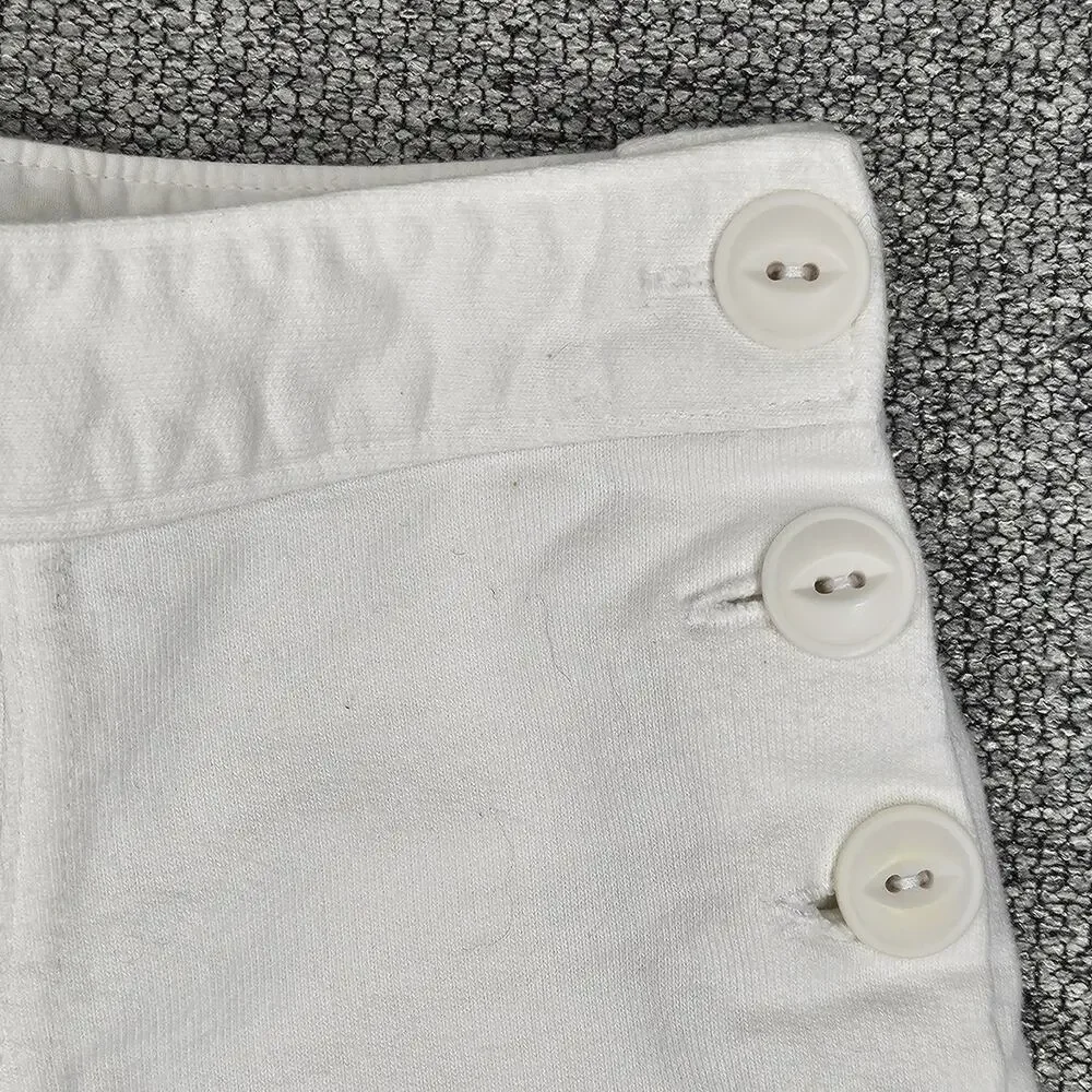 RALPH LAUREN TODDLER SAILOR‑STYLE WIDE‑LEG PANTS – WHITE – SIZE 2.5T